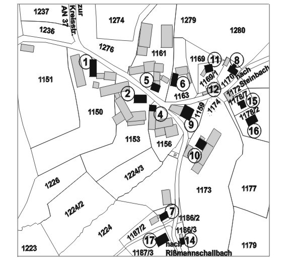 Plan von Tauberschallbach